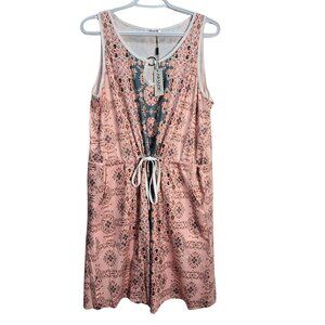 NWT | AIMAGE Floral Medallion Swimsuit Cover-Up | Tie Front | Size Large